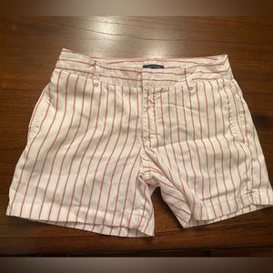 Tommy Hilfiger Woman’s Red and White stripe Lyocell Shorts